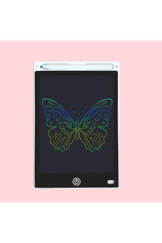 8.5 İnç Lcd Yazma Tableti Çizim Pedleri Renkli Çizgiler Doodle Karalama Panoları Eğitici Oyuncaklar Bej