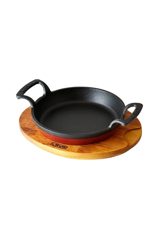 Sahan Lava Döküm 20 CM Kulplu Dışı Kırmızı