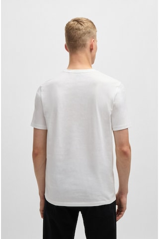 Hugo Boss Erkek T-shırt 50508584-100 50508584-100 Beyaz Beyaz