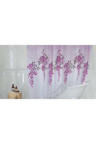 Tropik Banyo Duş Perdesi 7359 Model Çift Kanat 2X110X200Cm Çok Renkli