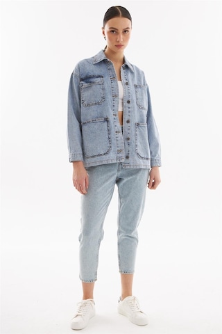 Kadın Oversize Kot Ceket Açık Mavi-açık Mavi Açık Mavi