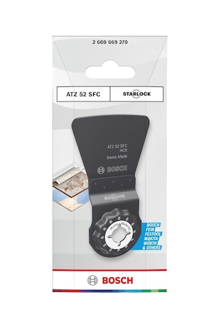 Bosch Atz 52 Scf Starlock 52x40 Mm 1'li Esnek Kazıyıcı Bıçak 2608669270