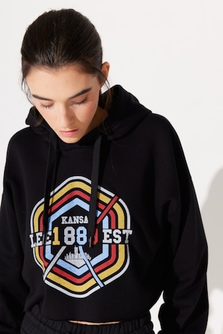 Lee Regular Fit Normal Kesim Siyah Kadın Içi Polarlı Kapüşonlu Sweatshirt L232348001 Siyah