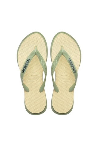 Havaianas Krem - Yeşil Kadın Plaj Terliği Top Poınt Fusıon-14559