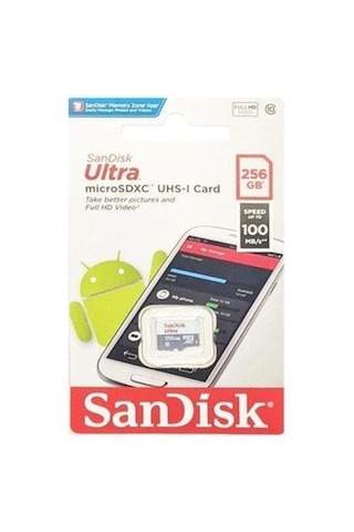 256gb Kapasiteye Sahip Hızlı Microsd Kart, Uhs-ı Sınıf 10
