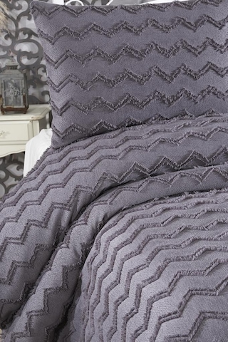 Çeyiz Diyarı Lumpa 2 Parça Tek Kişilik Pike Takımı Antrasit Antrasit