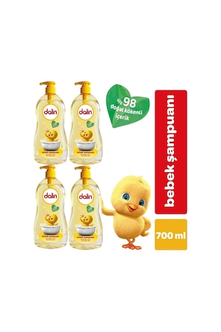 Bebek Şampuanı Klasik 700ml Pompalı 4 Lü Set