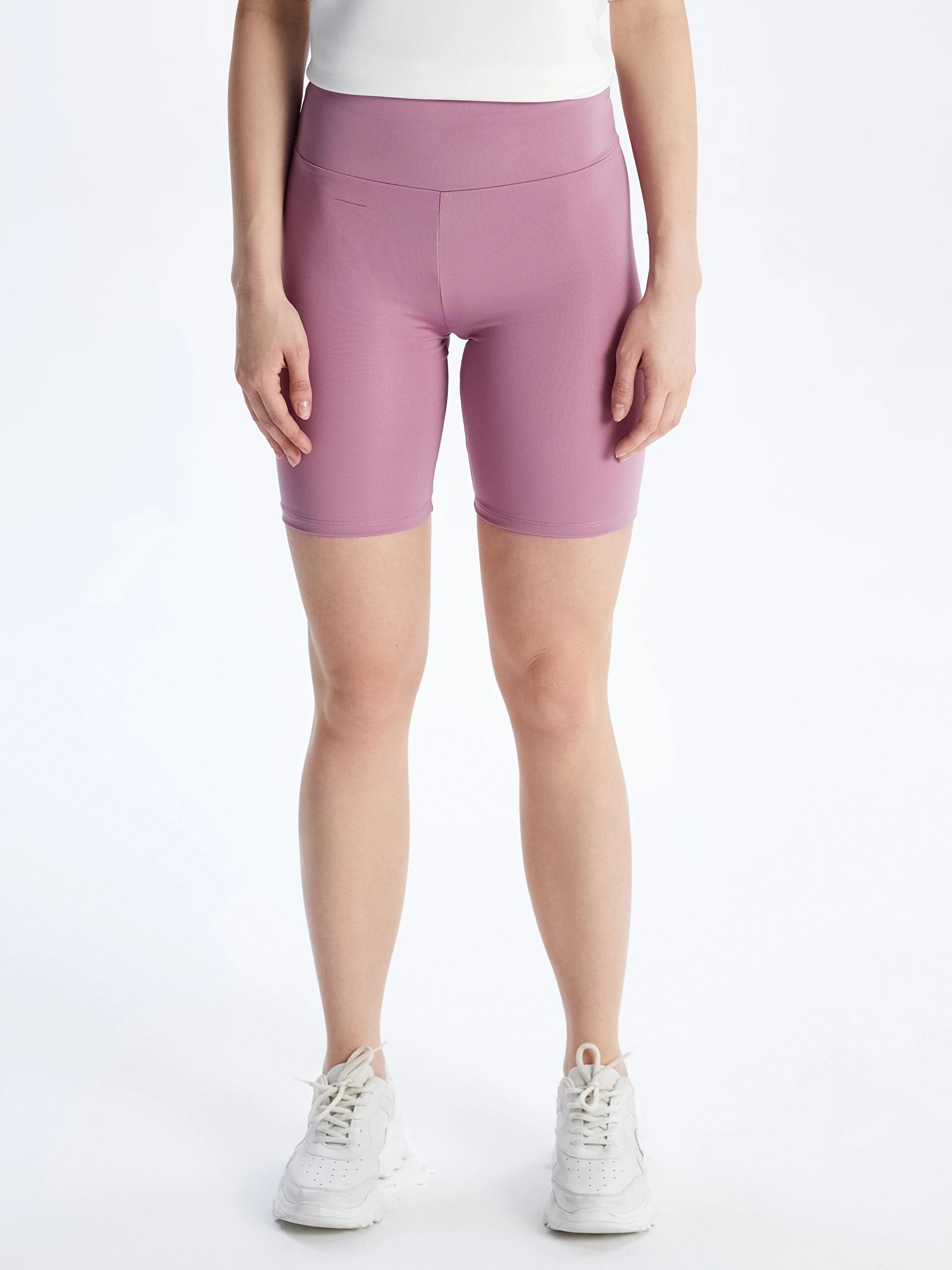 LC Waikiki Xsıde Actıve Mor Beli Lastikli Kadın Spor Şort Tayt