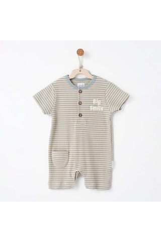 Andywawa Bebek Tulum Romper Bamboo Strıped Anw-ac26671 Mavi