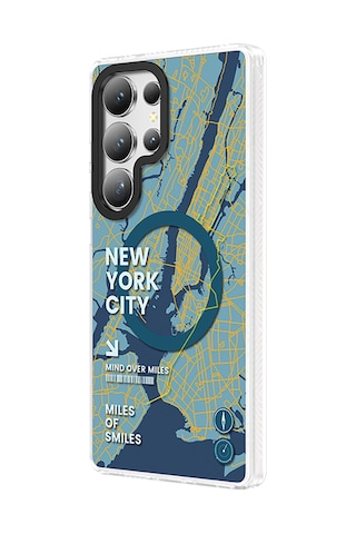 Galaxy Uyumlu S25 Ultra Kılıf Magsafe Şarj Özellikli Benks Dynamic City Serisi Kapak Yeşil