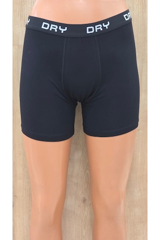 Derya Erkek Modal Süper Fit Kemerli Boxer Tekli Siyah