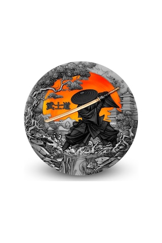 Agakulche Bushido Savaşçı Gümüş Sikke Coin
