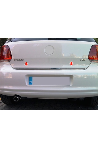Volkswagen Polo Formlu Krom Bagaj Alt Çıtası 2009 - - 2017