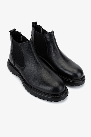 Valmenti Erkek Hakiki Deri Siyah Casual Bot 572 2405 Erk Bot Sk25-26 Sıyah Siyah
