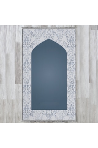 Evaşk Namazlık Dokuma Halı Kaymaz Muslumana Seccade80 x 130 Lacivert EVASK805E80