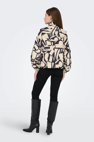 Only Onlbetty Bat Sleeve Kadın Desenli Ceket Oversize Bej