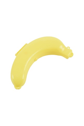 Leasetake Banana Case Öğle Yemeği Kutusu Koruyucu Kap Tutucu Taşıyıcı Depolama - Sarı Sarı
