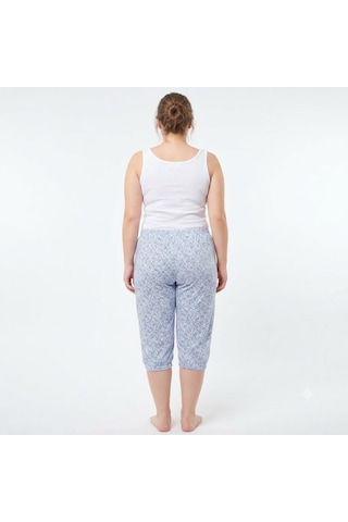 3 Adet Es Eyüp Selda Yazlık Büyük Beden Kısa Lastikli Pijama Altı Çok Renkli