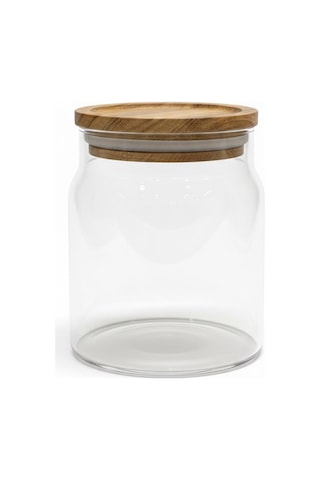 500 Ml Akasya Kapak Kavanoz Şeffaf
