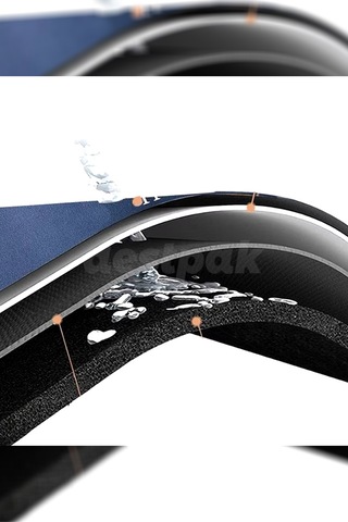 40x60 Ekstra Kalın Siyah Gümüş Kaymaz Banyo Paspası - Ultra Siyah - Gri