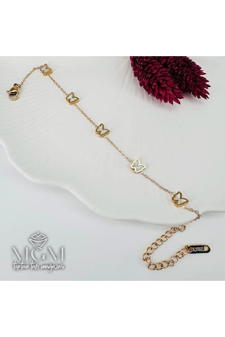 Mepa Gold Sedef Taşlı Çelik Bileklikler 16+5 Cm Uzatma Payı - Kbl0102 Najmaddin Altın
