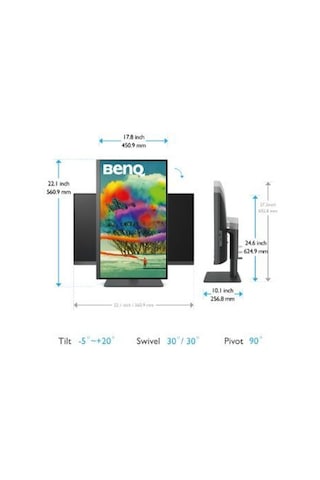 Benq Pd2705u 27 Ips 4k Uhd Usb-C Srgb Rec.709 Hdr10 Pıp Pbp Dualv