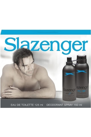 Slazenger Activesport Mavi Erkek Parfüm Seti + Diş Beyazlatıcı Köpük