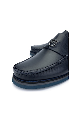 Tamer Tanca Erkek Hakiki Deri Lacivert Loafer Ayakkabı 1008 3390 Erk Ayk Sk24-25 Lacı Dr Lacivert