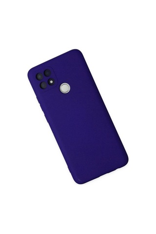 Mep Oppo A15 Kılıf Nano İçi Kadife Silikon - Mor Najmaddin renkli