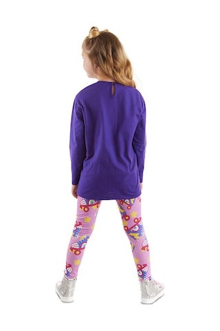 Denokids Mshb&g Patenli Unicorn Kız Çocuk Tunik Tayt Takım Çok Renkli