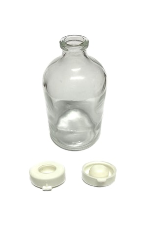 100 Cc Flakon Cam Şişe 10 Adet Sızdırmaz Çukur Kapak