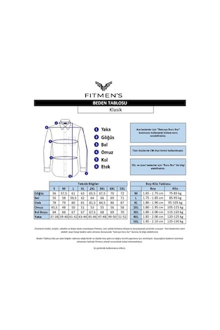 Fitmens Klasik Uzun Kol Premium Çizgili Hediye Kutulu Erkek Gömlek Fs-003272 - Mavi-2261 MAVİ