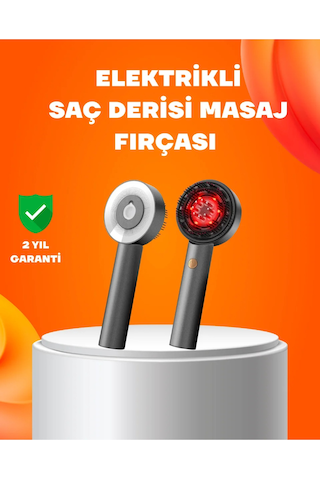 Kırmızı Işık Terapi Saç Derisi Masaj Tarağı 3 Modlu Yağ Hazneli Diğer