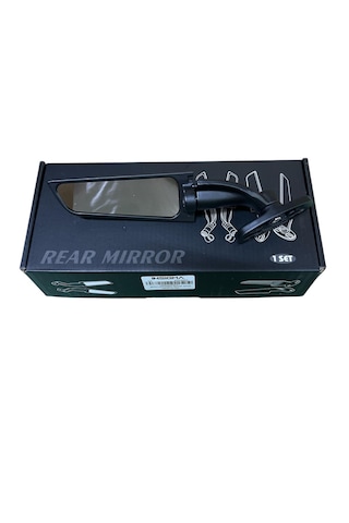 Universal Katlanır Ayna Racing Motor Uyumlu Siyah