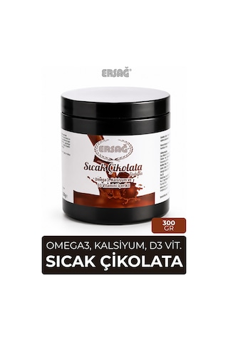 Ersağ Omega 3 ve D3 Vitaminli Sıcak Çikolata 300 G