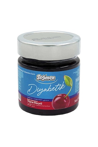 Seğmen Diyabetik Vişne Reçeli Kavanoz 270 G