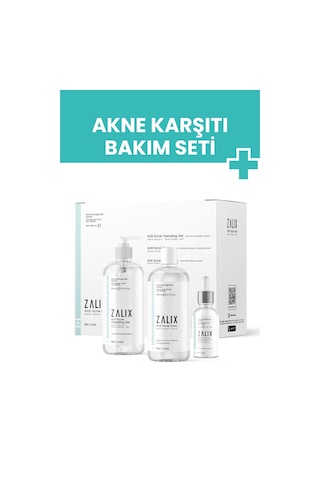 Zalix Akne Karşıtı Serum 30 ML + Akne Karşıtı Tonik 200 ML + Akne Karşıtı Temizleme Jeli 200 ML
