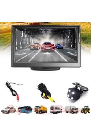 Audiomax 5 İnç Araç Monitör Araç Geri Görüş Park Kamerası Md5