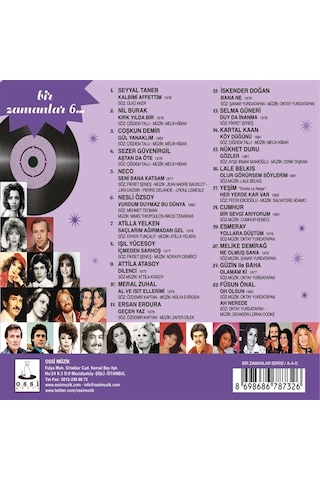Bir Zamanlar 6 Çeşitli Sanatçılar - Cd