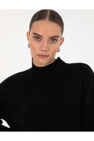 Pierre Cardin Kadın Siyah Kazak /triko 50310958-vr046 Siyah