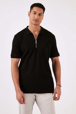 Buratti Pamuklu Regular Fit Yarım Fermuarlı 3'Lü Paket Erkek Polo Yaka T Shirt 5902738S3 Siyah-Açık Haki-Indigo