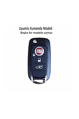 Fıat Egea Siyah Karbon Anahtar Kılıfı Susta Lı Modellere 3 Tuşlu