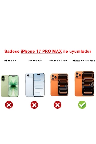 İphone 17 Pro Max Uyumlu Kamera Korumalı Şeffaf Esnek Silikon Kılıf Şeffaf