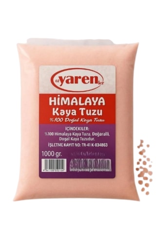 Bitkisel Himalaya Sofralık Kaya Tuzu 1000 Gr. Tekli