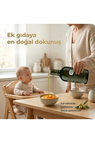 Egelya Bebek Zeytinyağı 500 Ml 0,2 Asit, Ödüllü, Natürel Sızma Ek Gıdaya Geçişe Uygun, Bebek Masaj Yağı