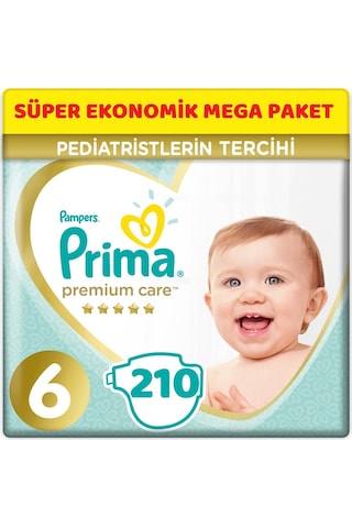 Prima Premium Care Bebek Bezi 6 Numara XL 210 Adet