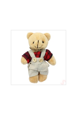 Pelüş Kıyafetli Ayıcık Anahtarlık, 13 X 8,5 Cm - Erkek Model