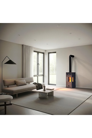Sılver Plus 8 Kw Kuzine/ Manuel Pelet Ve Odun Sobası / Baba's Stove