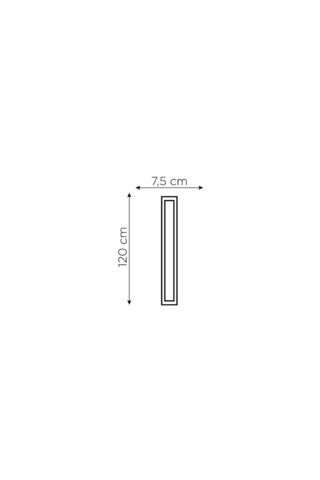 Led Yatay Bant Armatür Beyaz Işık 120 Cm 4 Adet