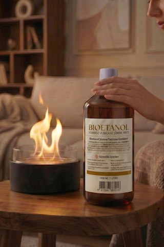 Technow 3000ml Kokusuz Ve Dumansız Yüksek Kaliteli Bioethanol Şömine Yakıtı 3 Litre